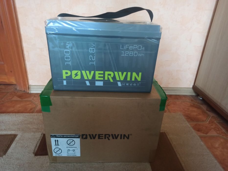 Акумулятор POWERWIN BT100 12V 100Ah 1280Wh LiFePO4