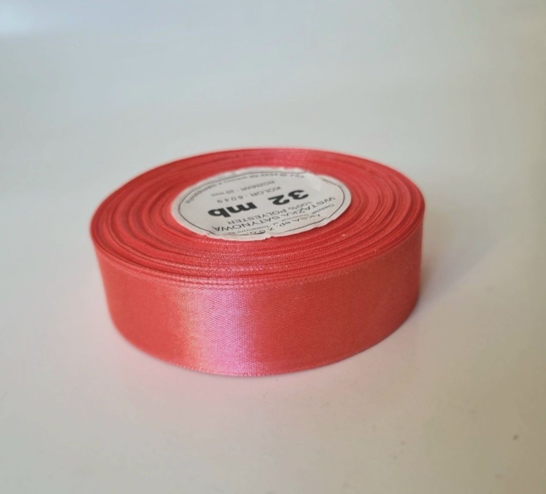 Wstążki satynowe 10 SZTUK AKSA 25 mm
