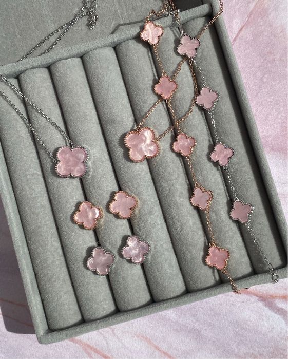 Набір Клевер: рожевий перламутр