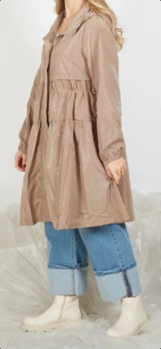 Gabardine / Parca rosa bebé