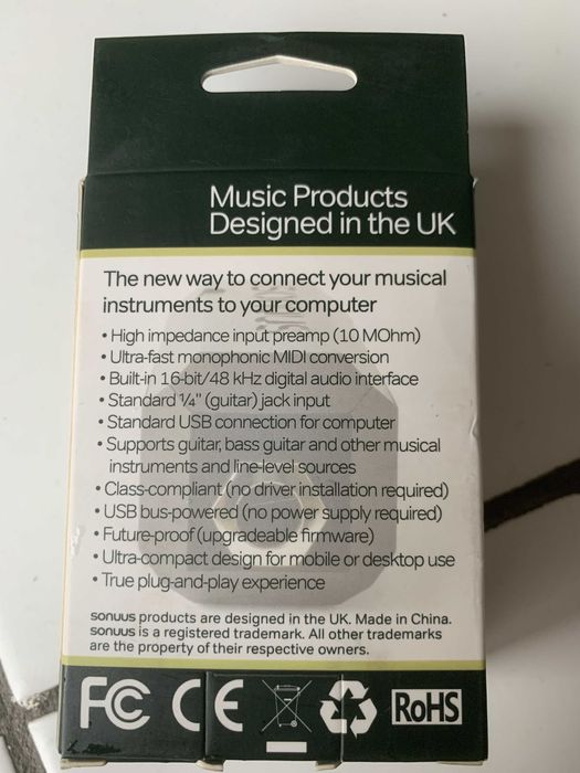 Sonuus i2M musicport—MIDI Converter\ Миди конвертер гитарный.