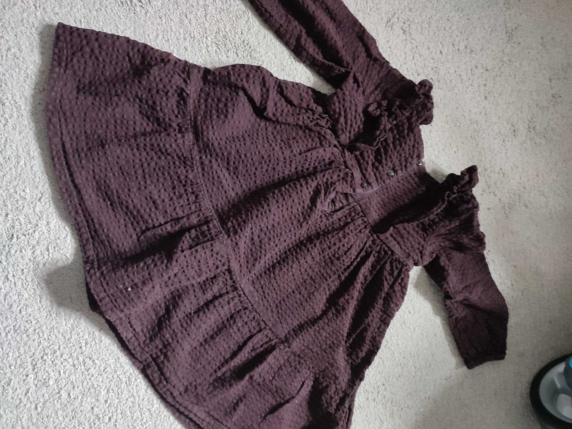 Śliczna brązowa sukienka h&m 92cm
