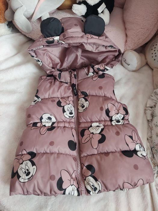 Kamizelka bezrękawnik h&m 74 myszka minnie