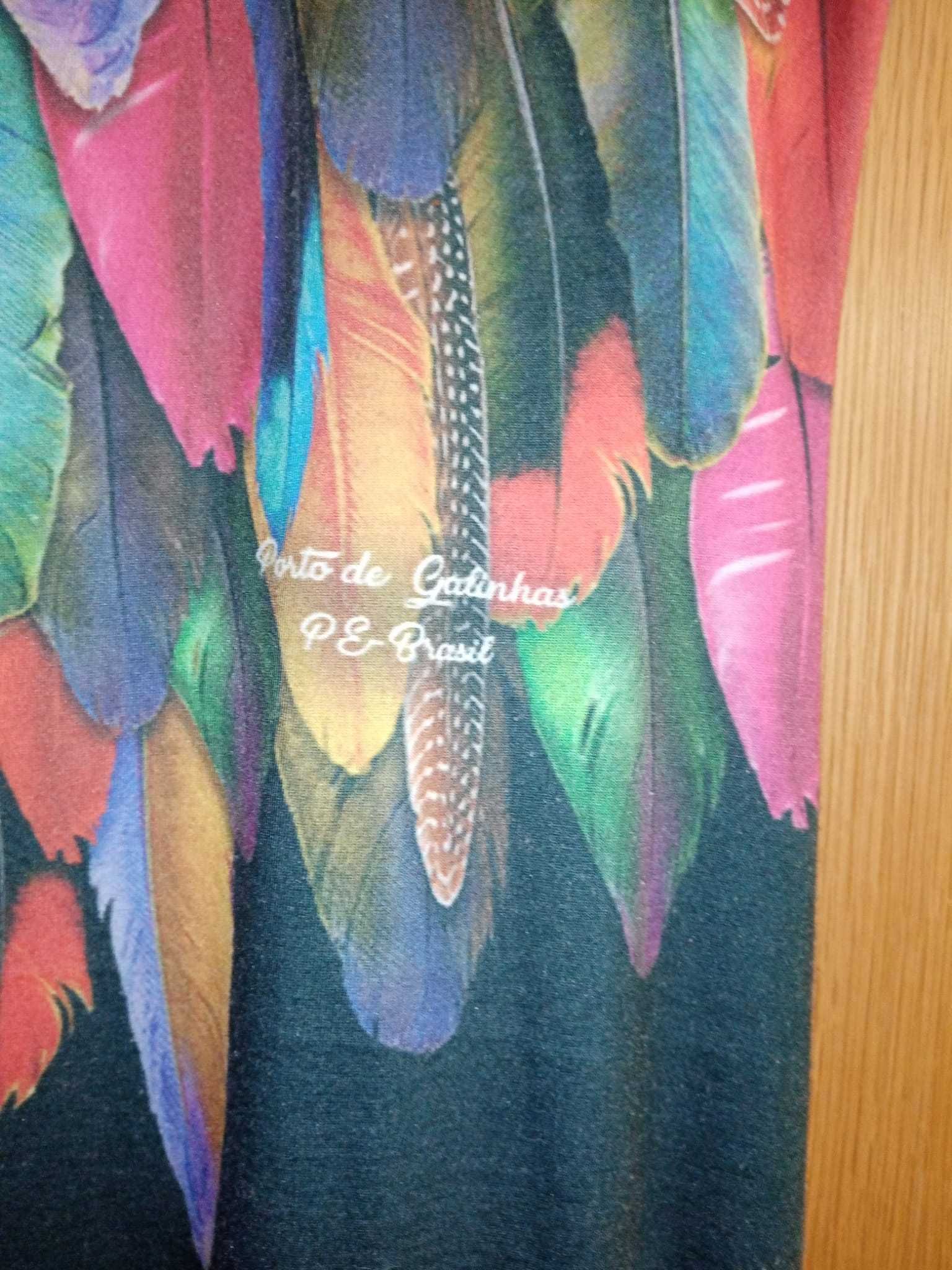 Vestido estampado brasileiro