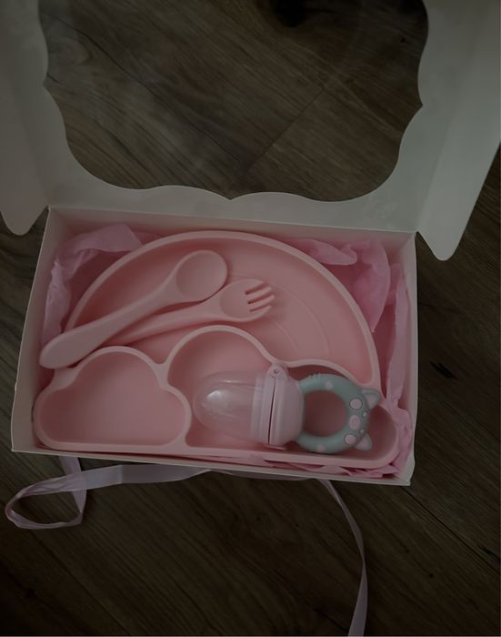 Набор дитячого силіконового посуду