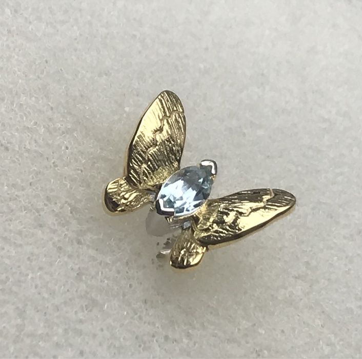 Серебряные серьги с топазами