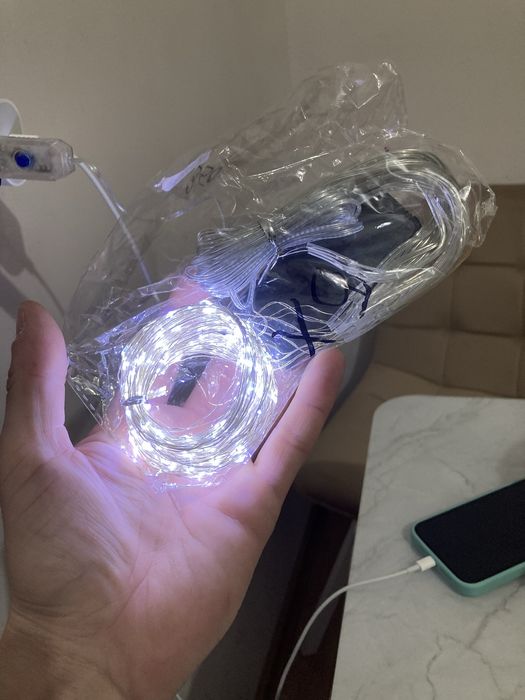 Гірлянди штора Роса а світящі шаріки