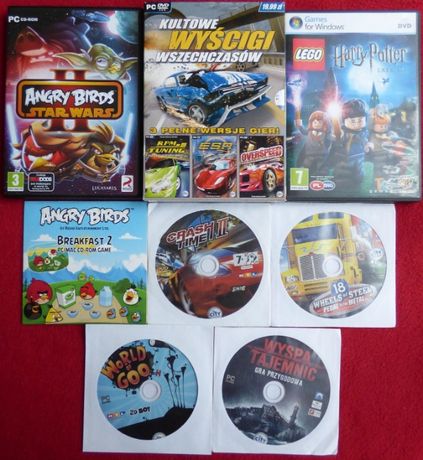 Gry PC - Angry Birds, Harry Potter, Crash Time II, World of Goo