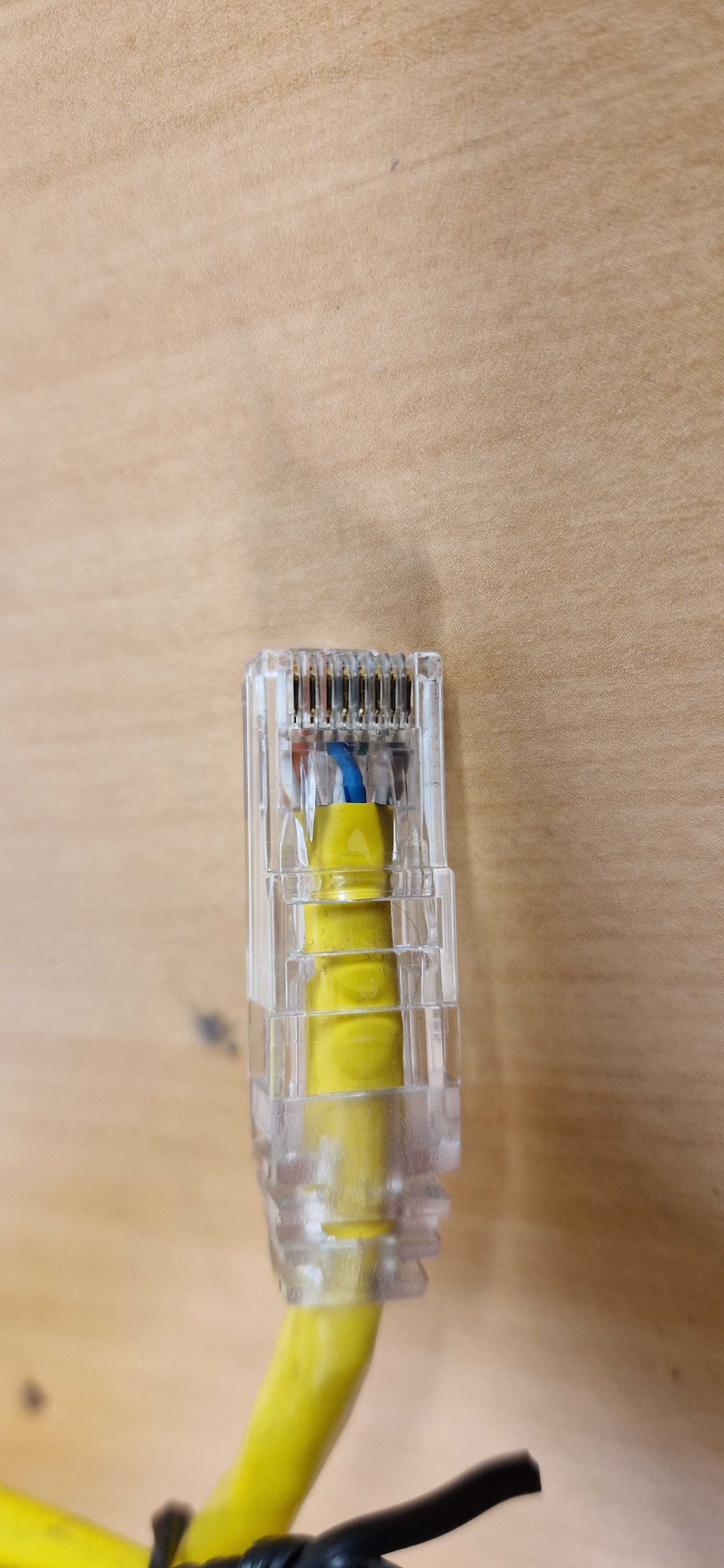 Cabo de Rede Cat 6 com  fichas Rj45 comprimento 5 metros