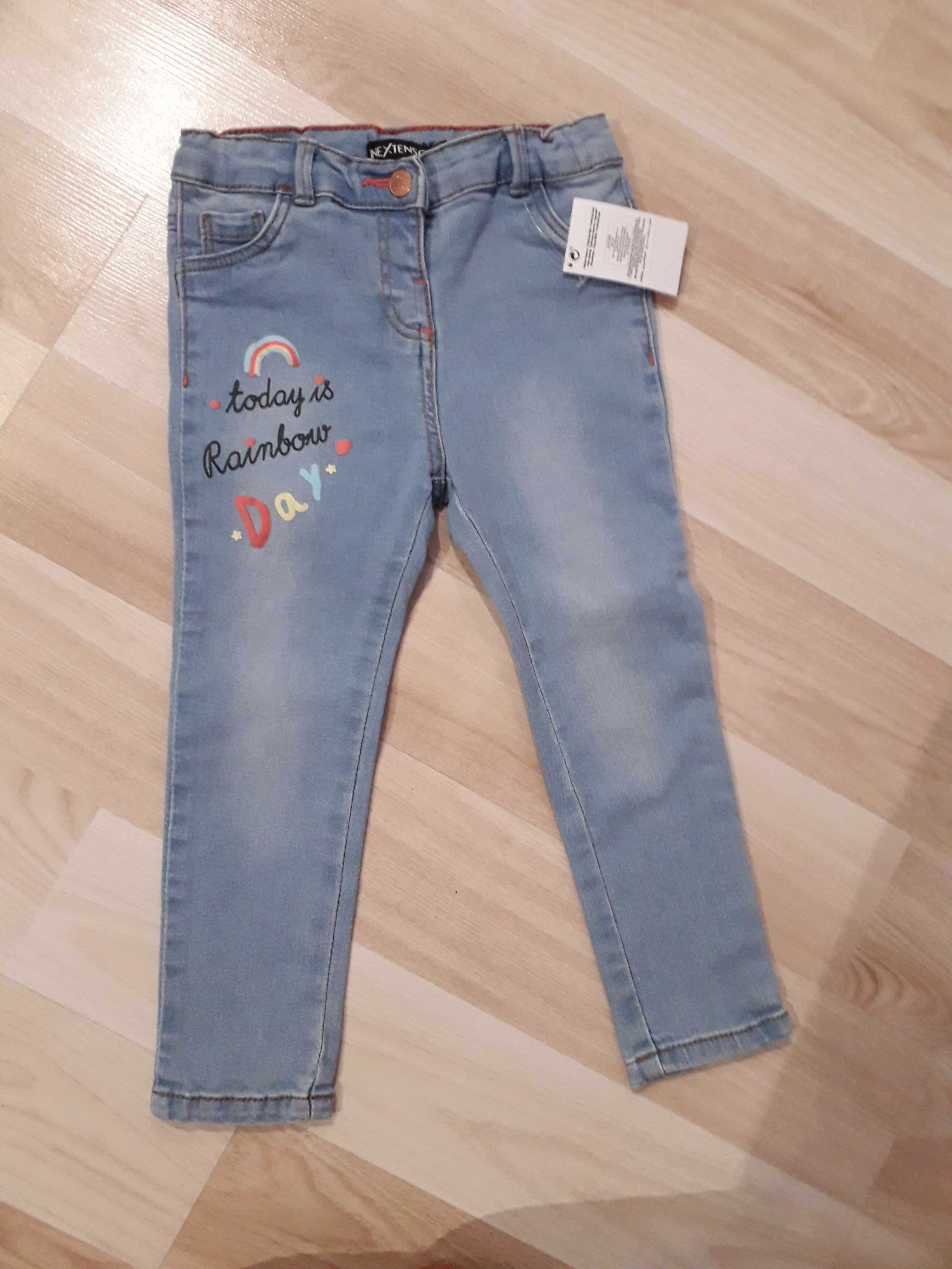 Jeansy 98 nowe spodnie dla dziewczynki