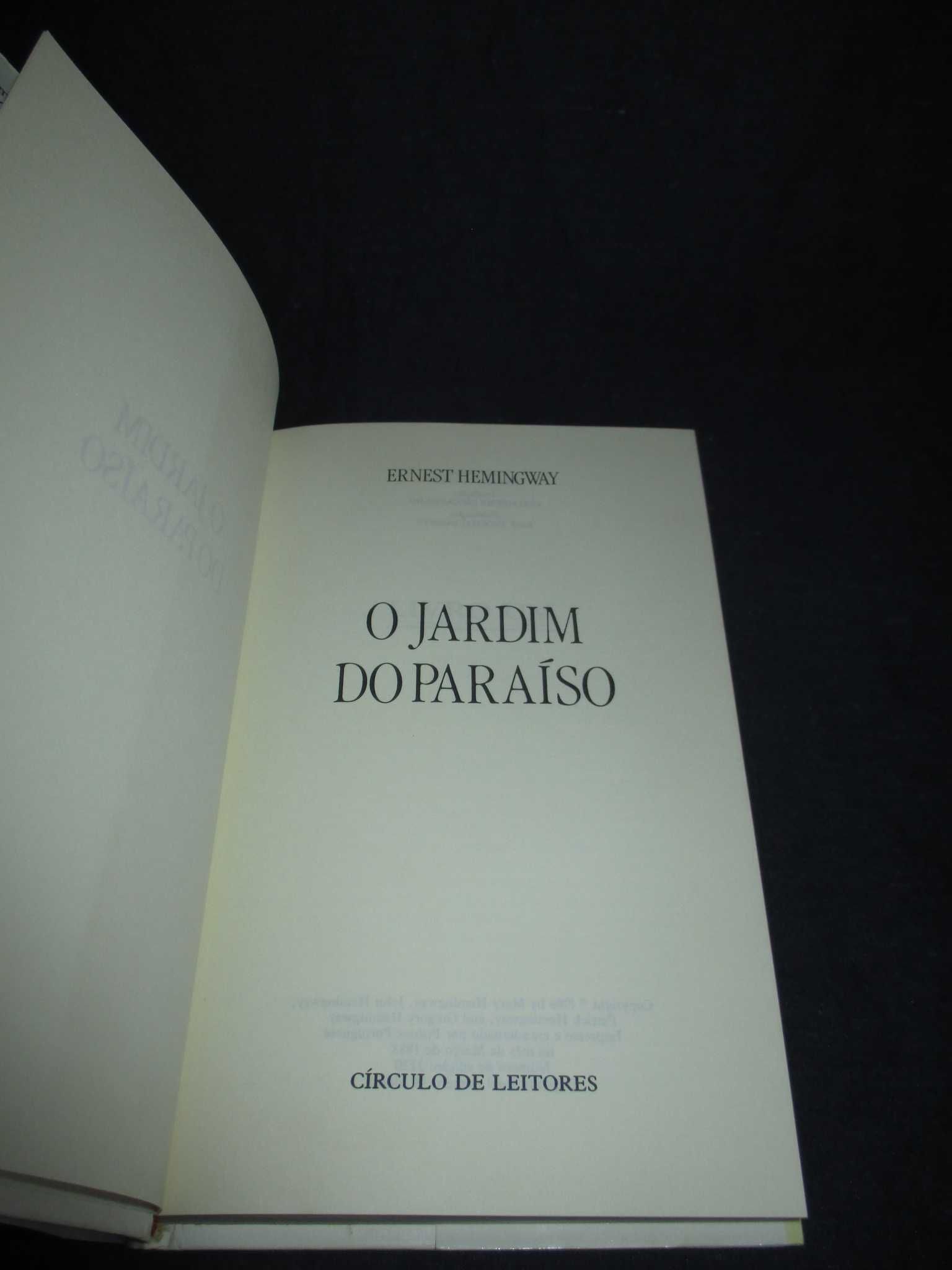 Livro Jardim do Paraíso Ernest Hemingway