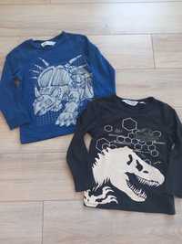 Bluzki w dinozaury H&M 98/104