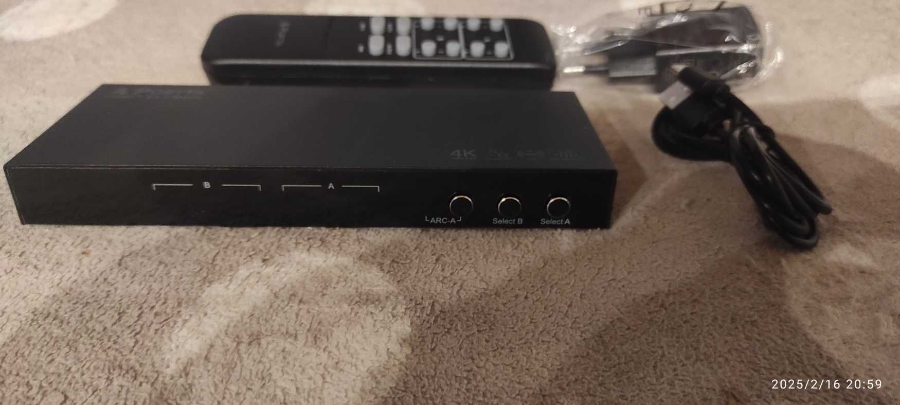 4K 60Hz HDMI Matrix 4x2, PORTTA 4 w 2 Out Switch Splitter L538