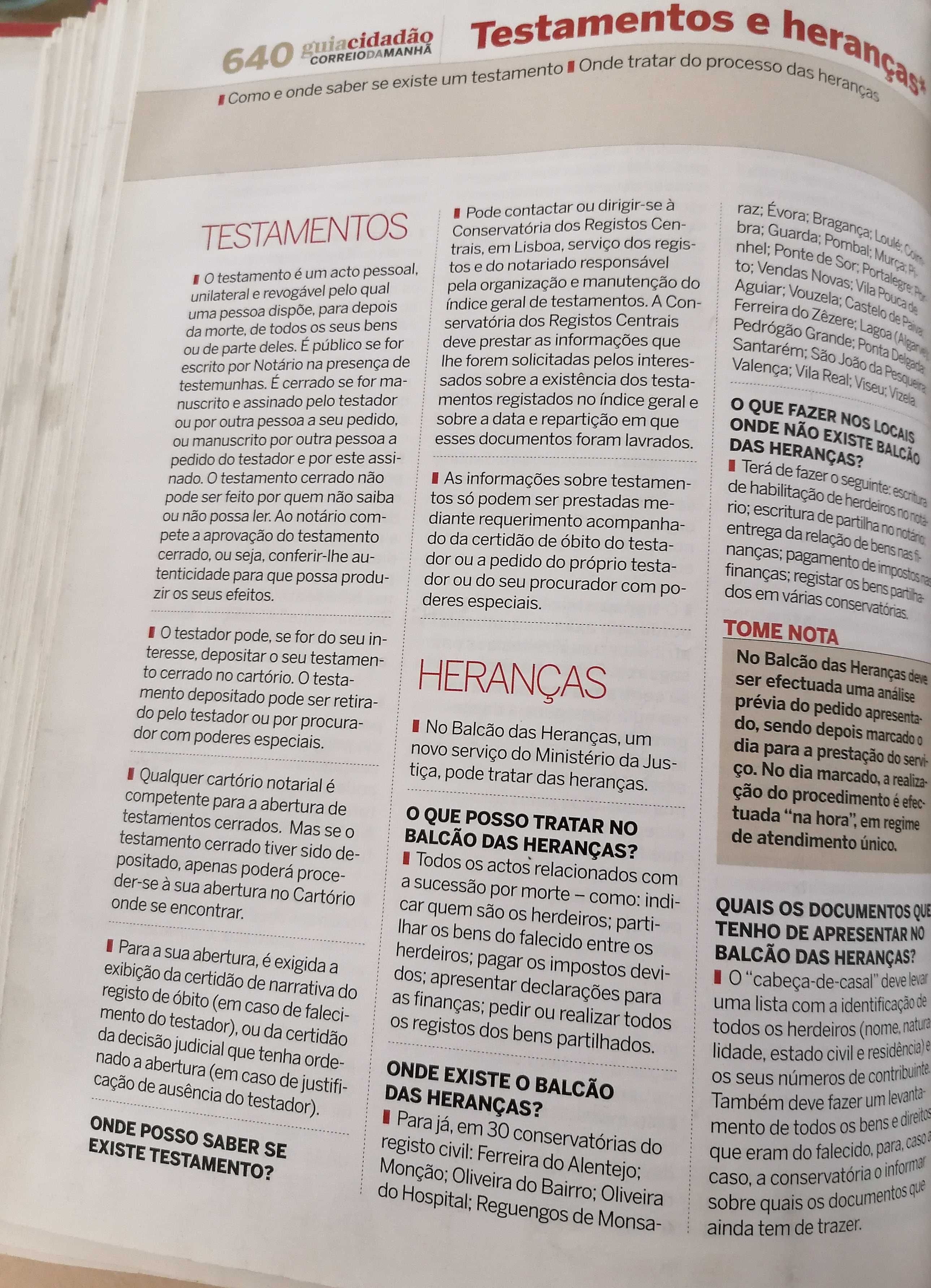 Guia do cidadão, CM, fascículos, tudo por 5€