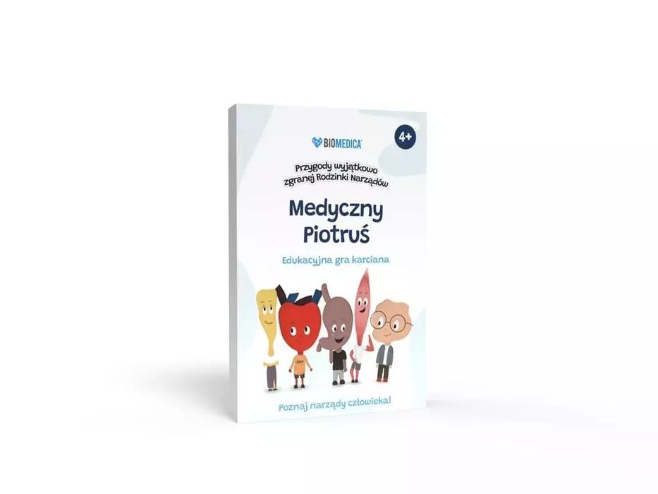 Edukacyjny medyczny Piotruś. Karty do gry. Biomedica. Nowy Produkt