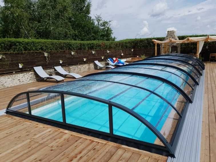 Zadaszenie basenowe średnie/niskie Smart 12,83x5,25x ,00 | Vivapool