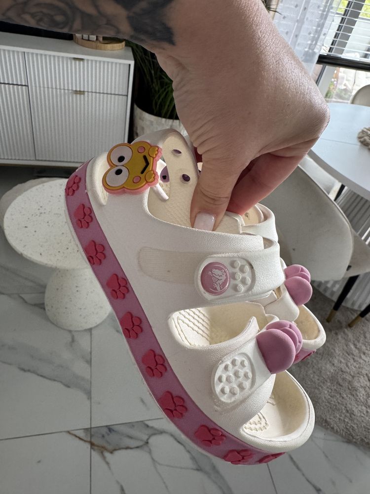 Crocsy dla dziewczynki 2 pary rozm 28
