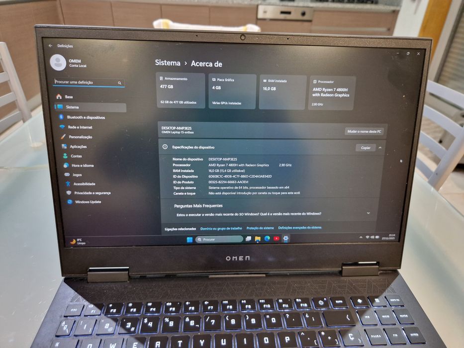 Gamer Hp Omen 15-en0002np