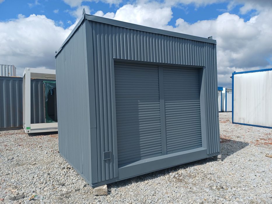 Pawilon handlowy kontener z roletami 10,5 m2