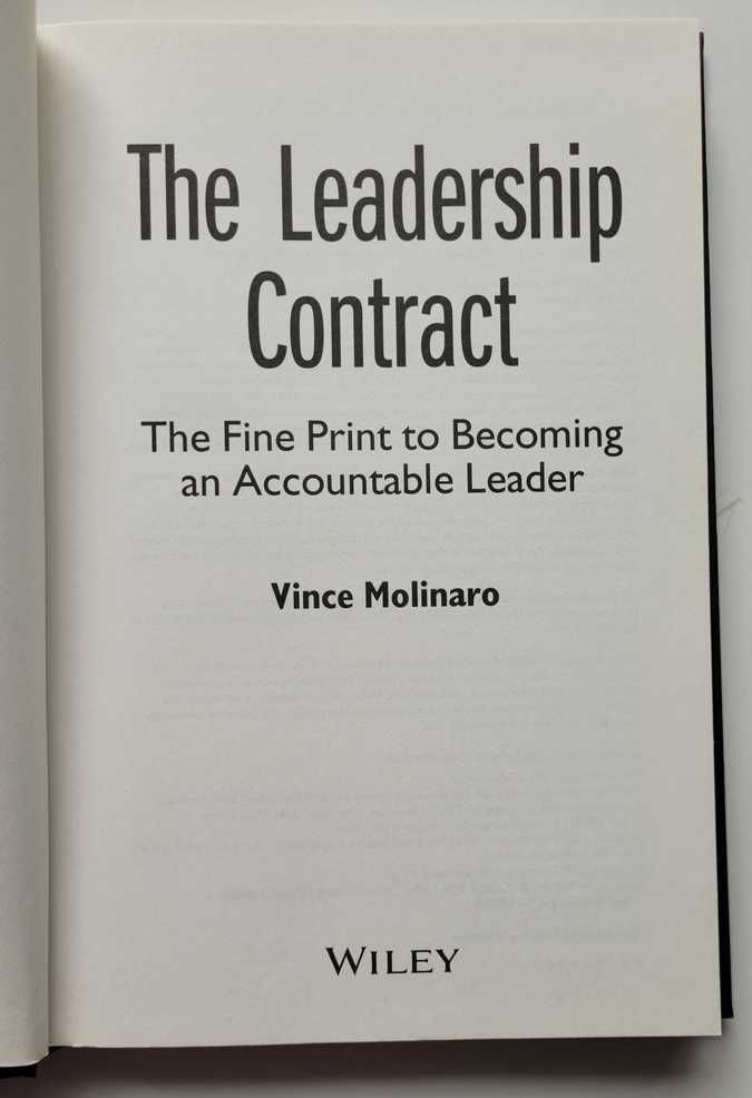 Przywództwo, Lider, Zarządzanie - Leadership Contract - V. Molinaro