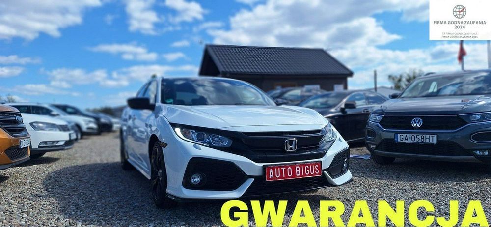 Honda Civic biala perla 1,0 i-vtec ledy duza navi idealna