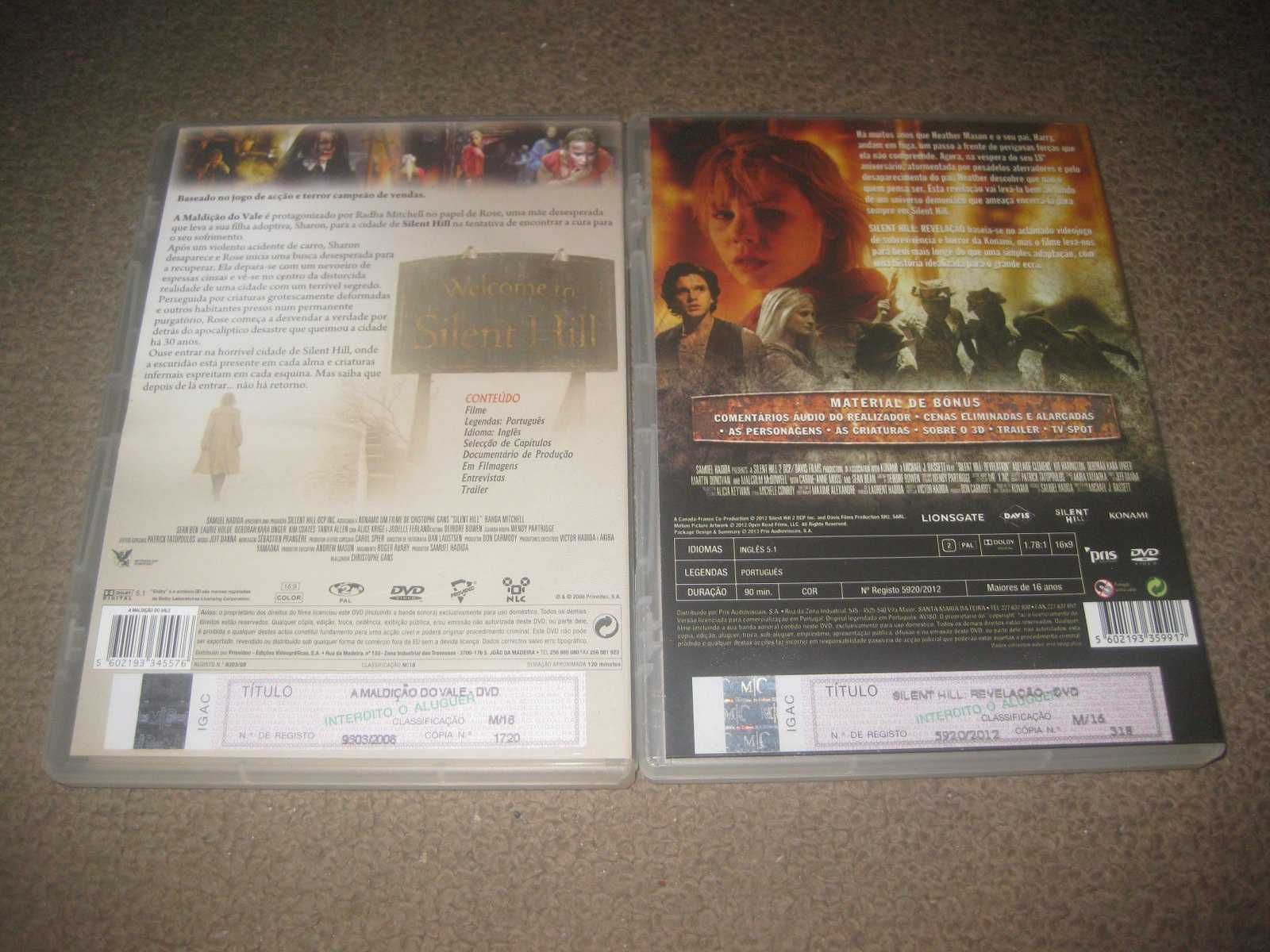 Colecção Completa em DVD "Silent Hill" com Sean Bean/Raros!