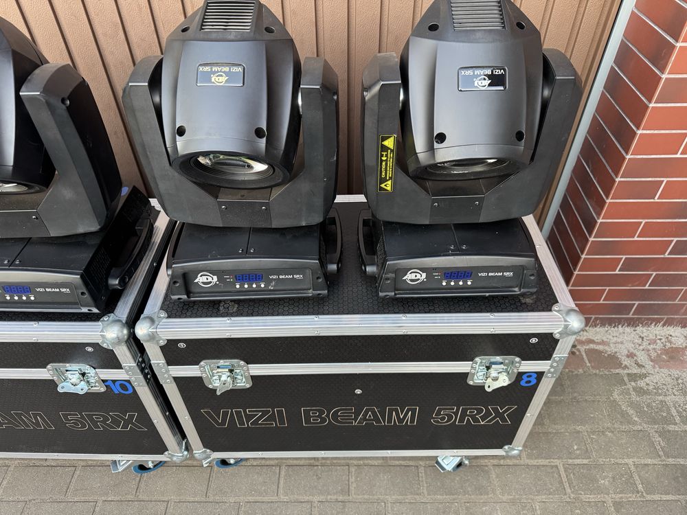 Głowy ruchome estradowe vizi beam 5rx 250 vat 4 szt plus case zestaw