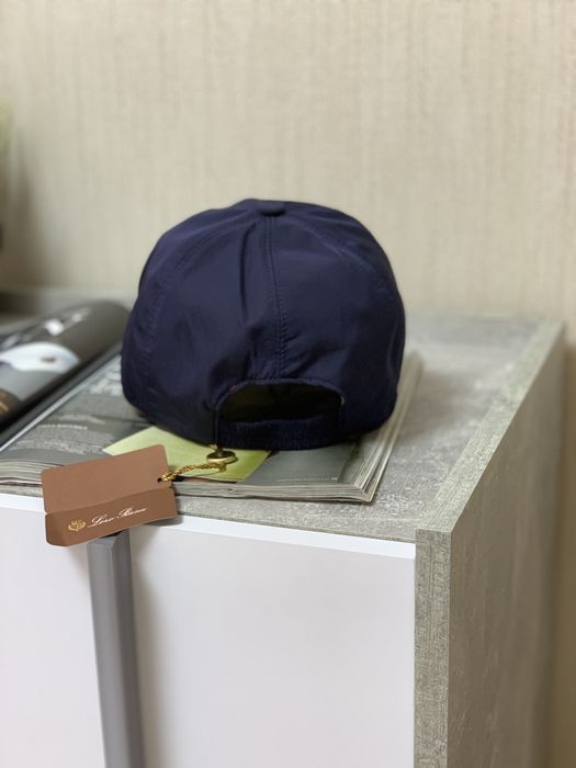 Синяя кепка Loro Piana кепка с вышивкой Лоро Пиана gu572