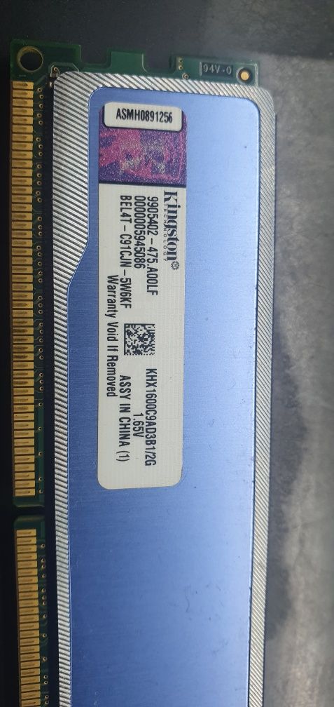 Memórias DDR3 2G HYPERX