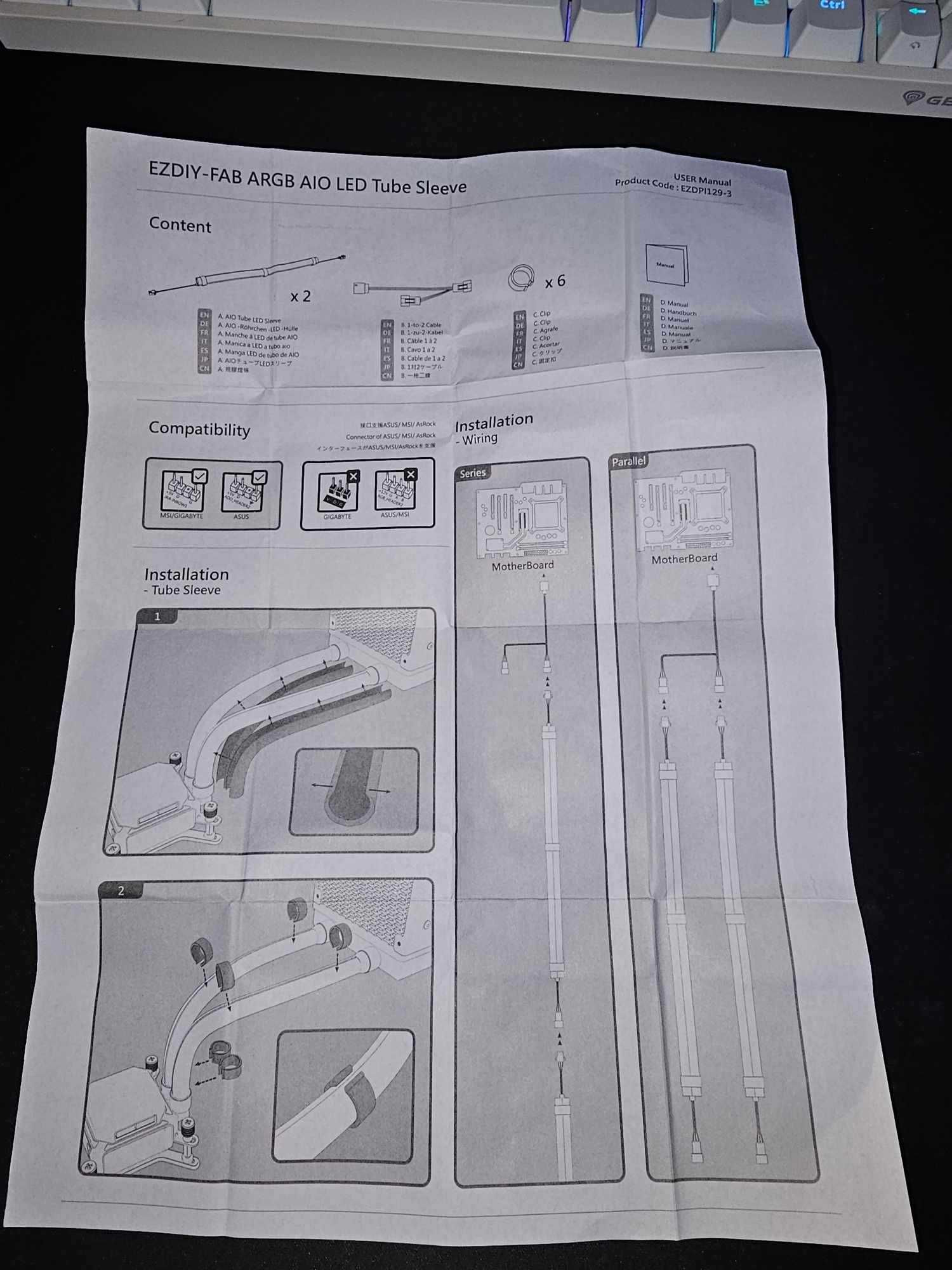 Tuleja Rurowa AIO LED ARGB