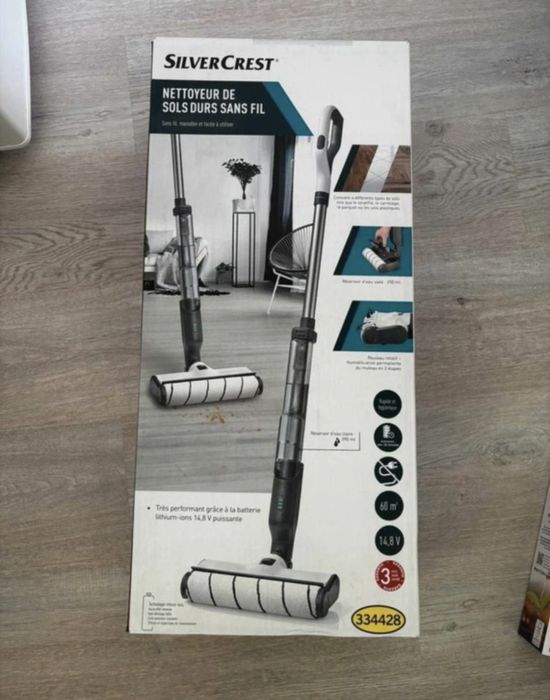 Mop bezprzewodowy marki z wałkiem obrotowym