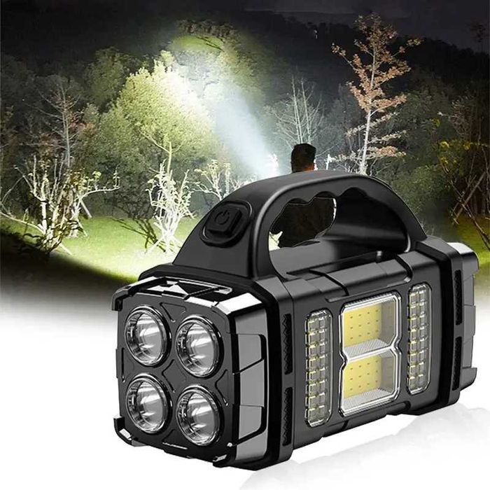 Wielofunkcyjna przenośna lampa LED i COB