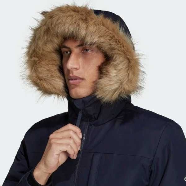 Оригінал. Чоловіча парка/пуховик синя Adidas UTILITAS зі знижкою