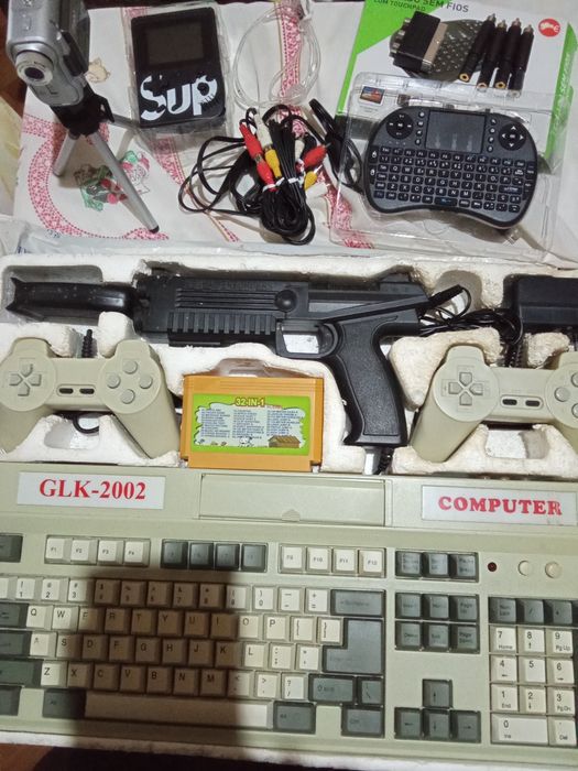 Jogo de TV câmera de filmar consola teclado wireless adaptadores