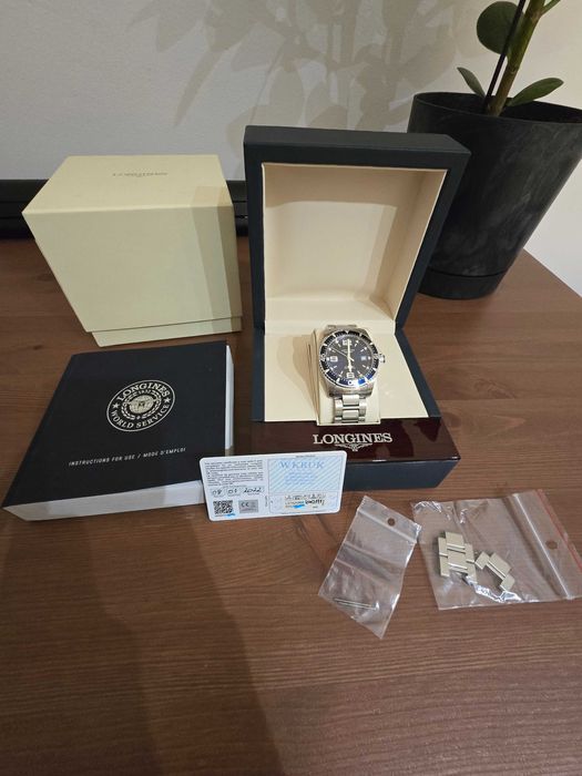 Longines Hydroconquest 41mm, na gwarancji, full set
