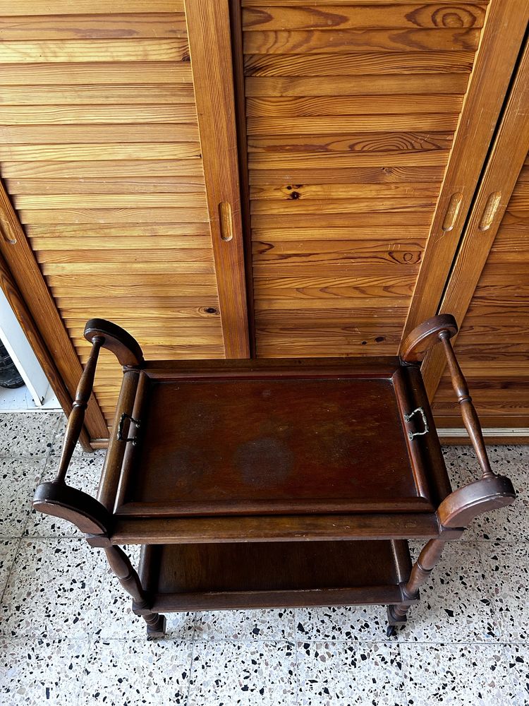 Carrinho mesa de apoio com tabuleiro amovível