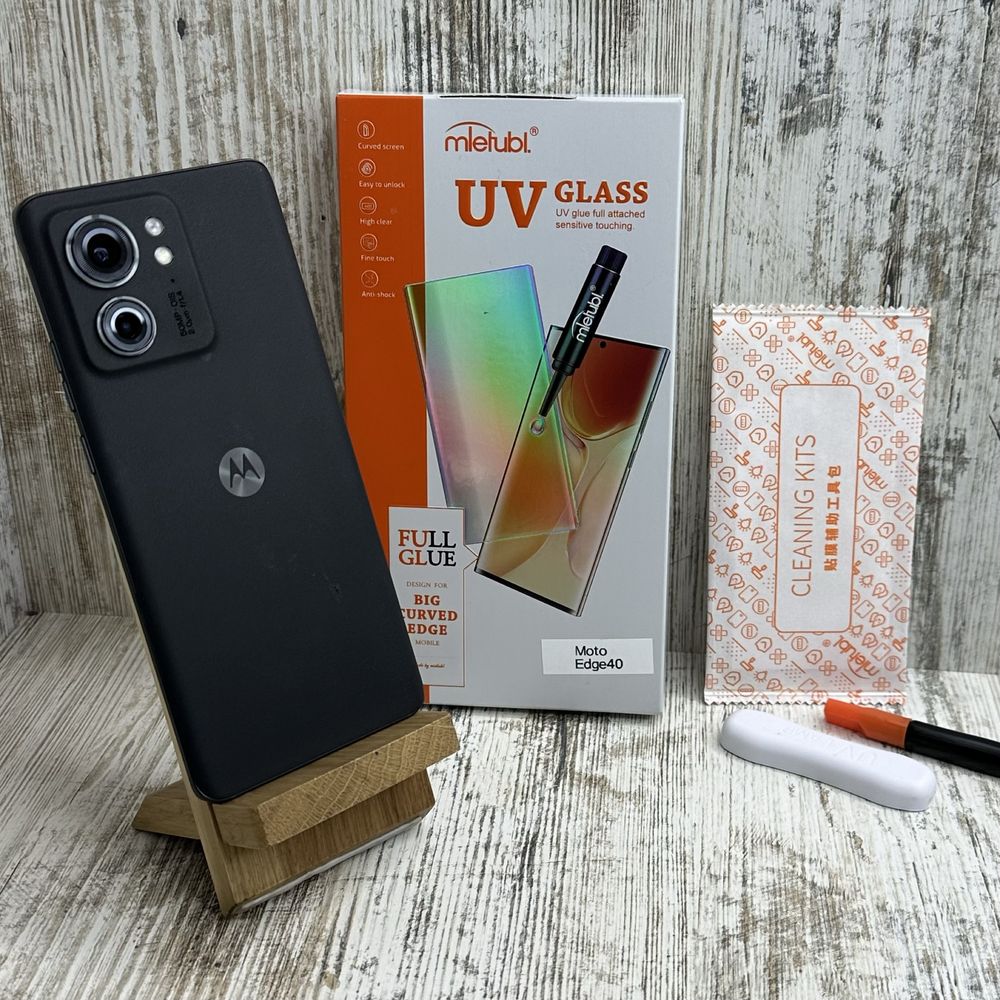 ЛУЧШЕЕ‼️Стекло Mietubl UV на Motorola Edge 40/ Edge 40 Neo. УФ клей