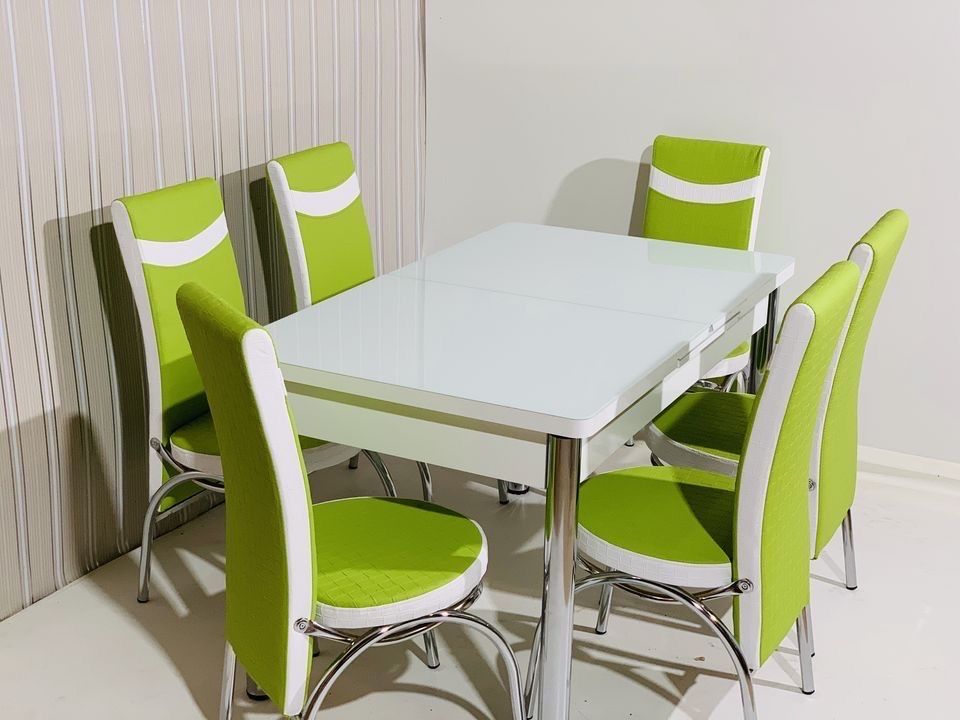 Кухонный обеденный раздвижной стол и стулья Обідній кухонний стіл