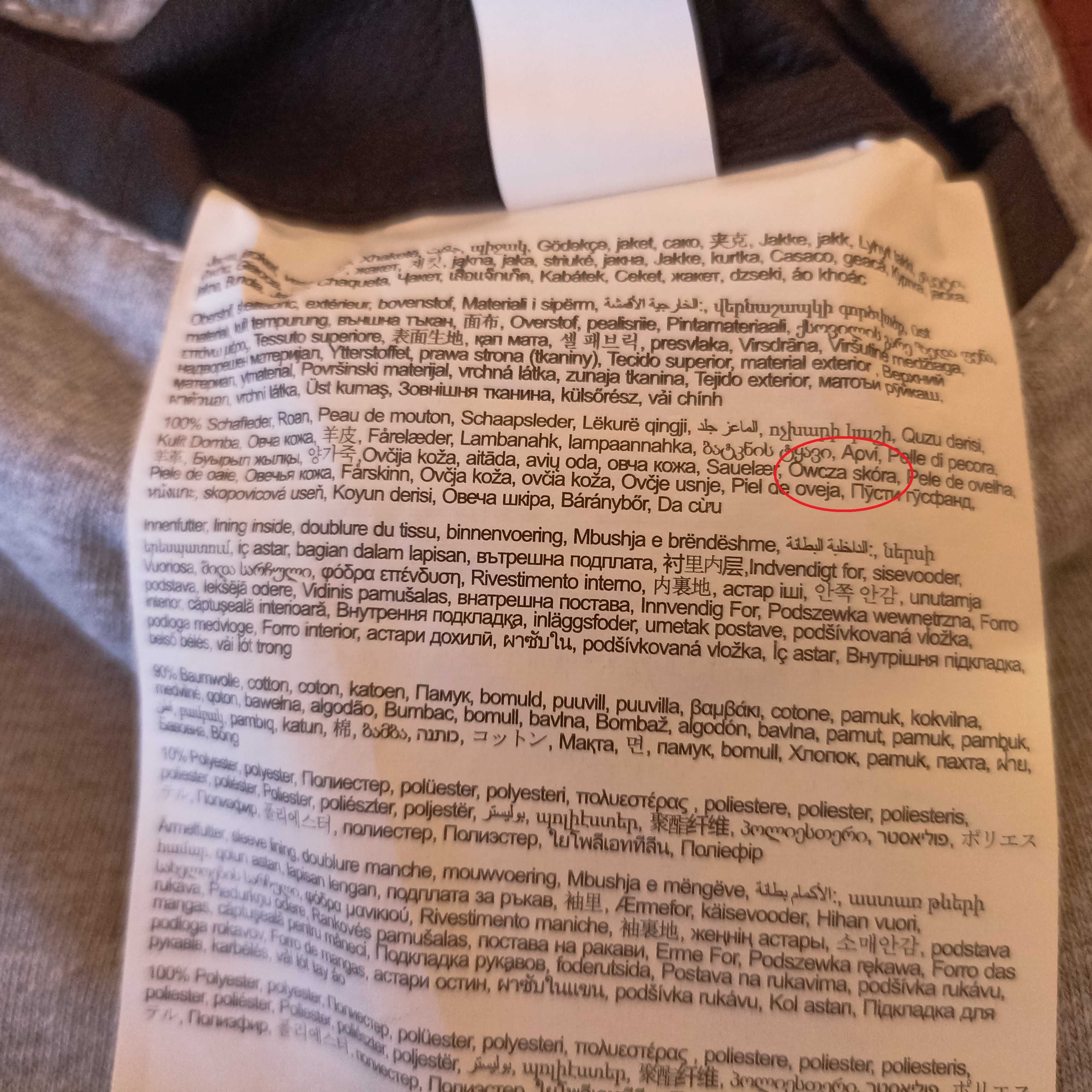 GIPSY męska kurtka Owcza Skóra