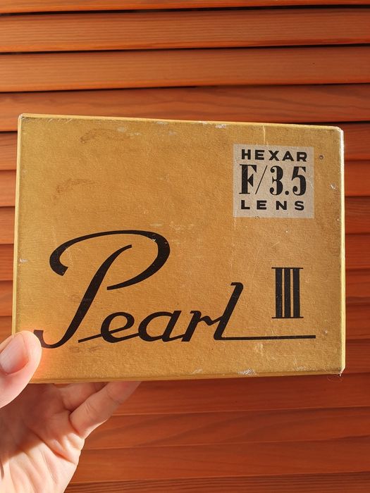 Konica Pearl III + Konishiroku Hexar 75mm f3.5 (boxed)