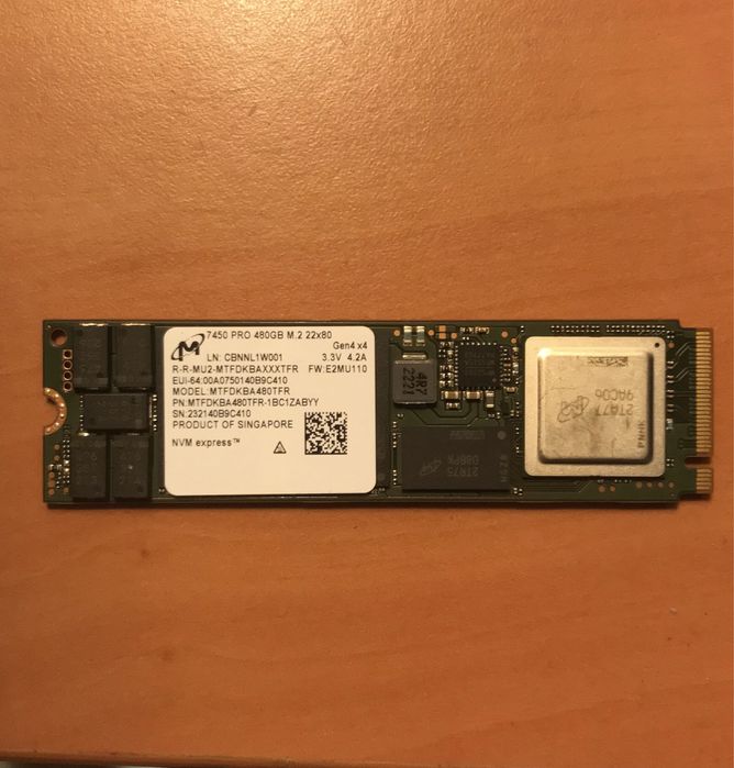 Micron 7450 PRO 480GB M2