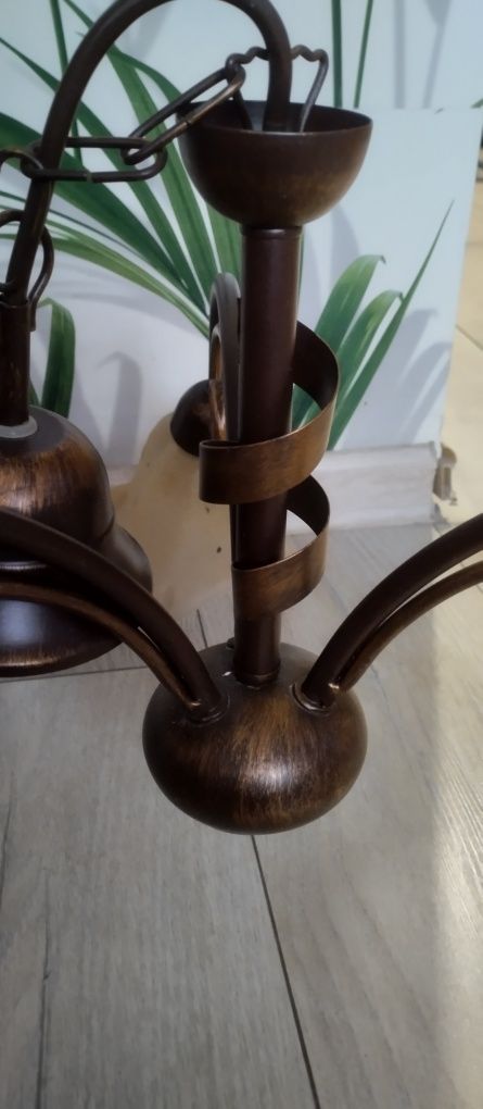 Lampa 3 szklane klosze