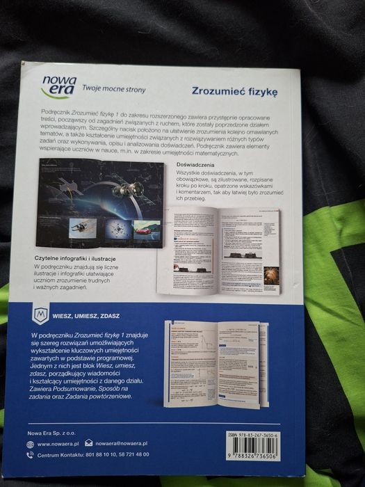 Podręcznik - Zrozumieć Fizykę 1 zakres rozszerzony.