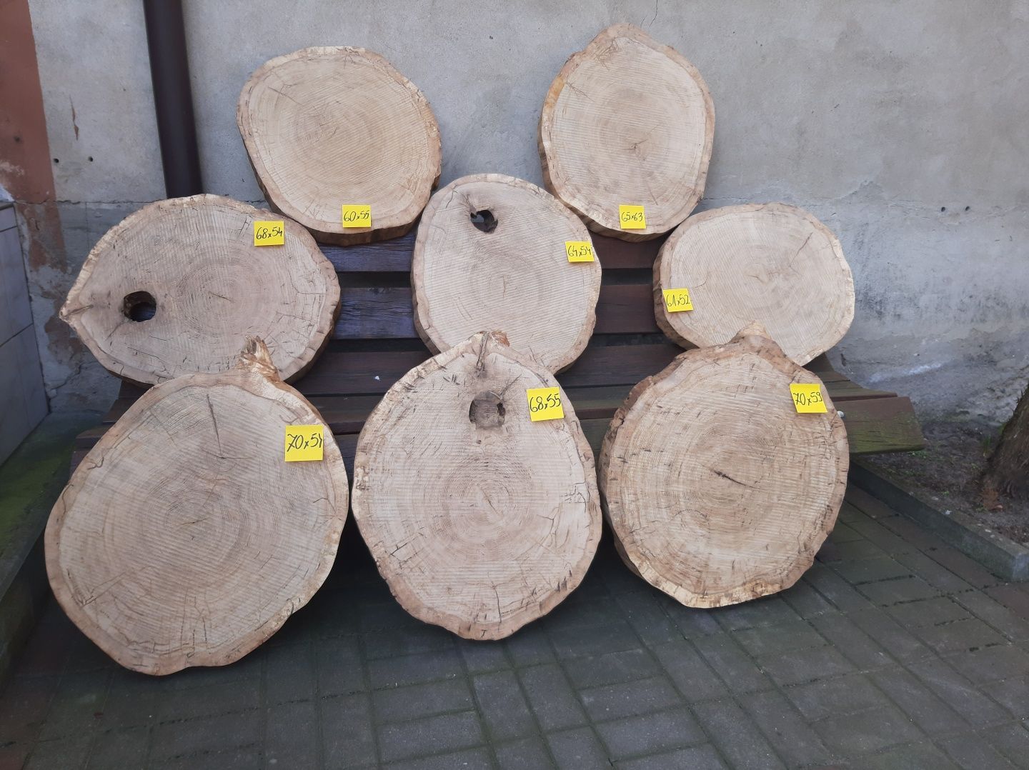 Blaty dębowe pod stolik kawowy