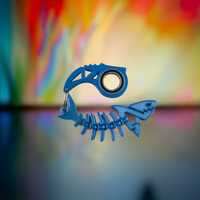 Keyrambit Keyspinner + Rekin rekinek kolor Magic Blue