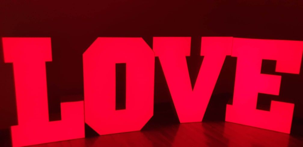 Napisy LED  Love