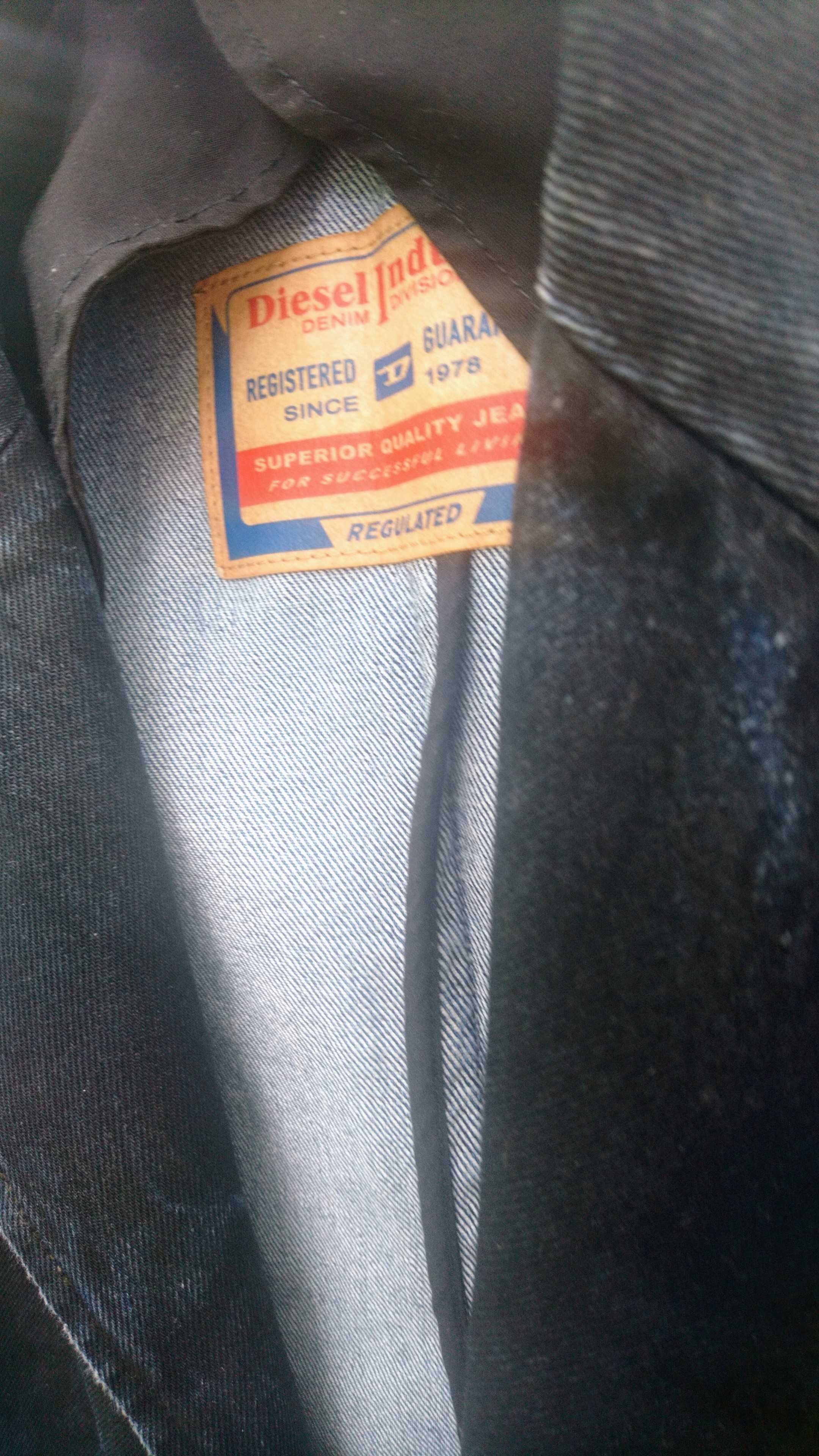 Diesel designerska marynarka jeansowa w stylu vintage