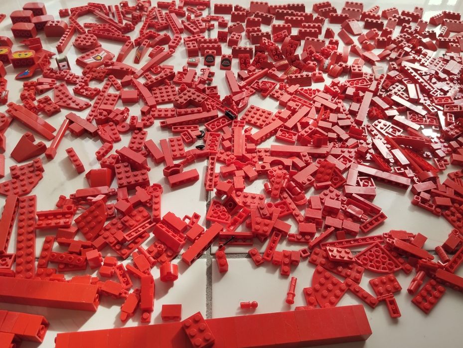 LEGO peças original cor vermelha