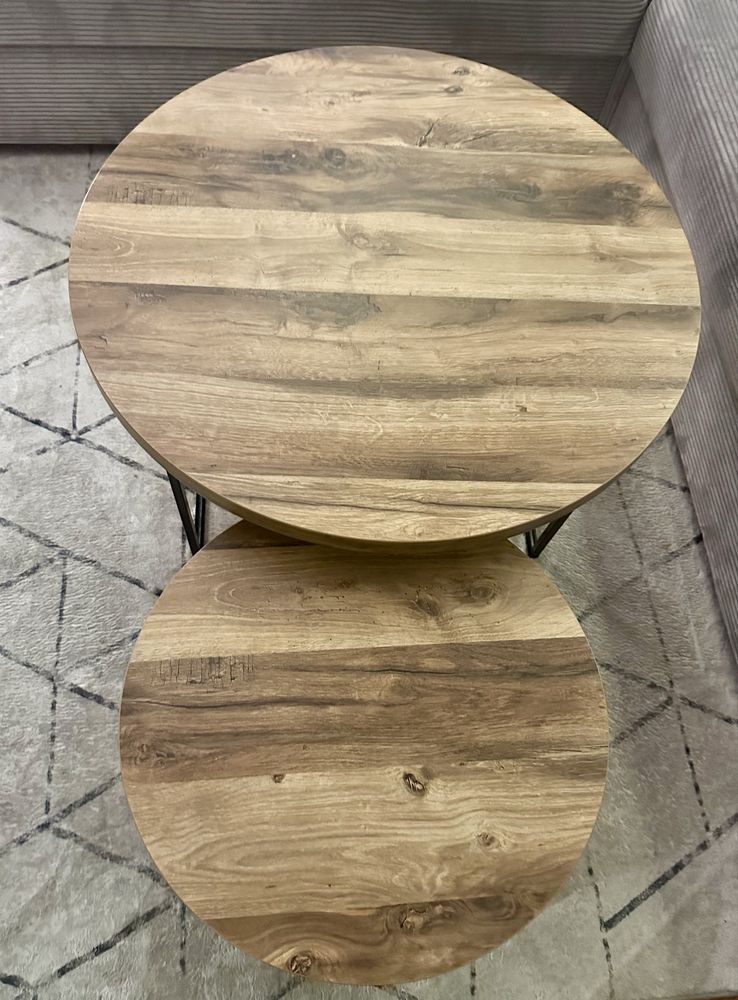 Zestw stolikow kawowych loft