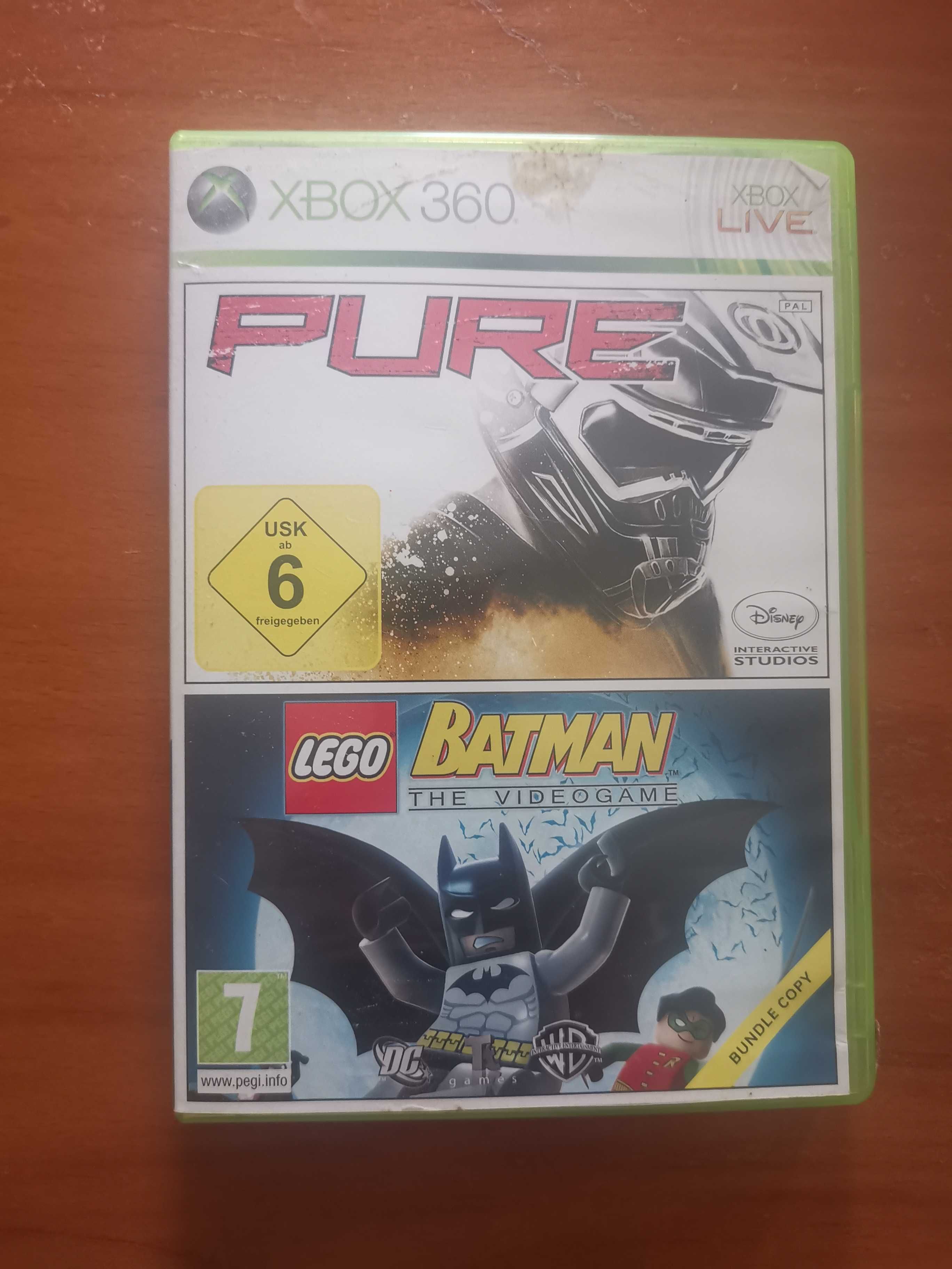 Jogos Xbox 360 (Batman, Pure, Grande Theft Auto, Kinect Adventure)